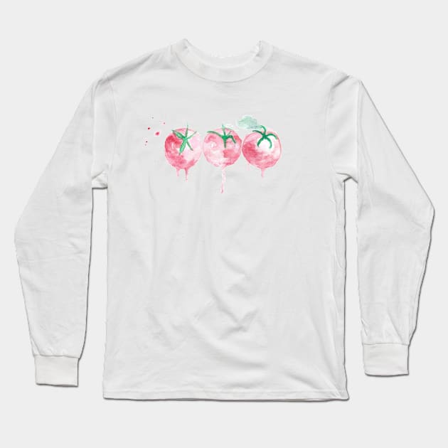 tomatoes Long Sleeve T-Shirt by Loving's Designs